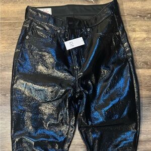 GAP High Rise Vegan Patent Leather Vintage Slim Pants